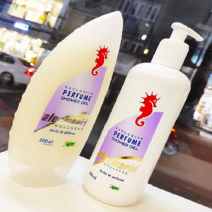 algemarin perfume shower gel - 500ml - 300ml- màu trắng