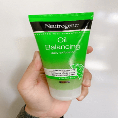 neutrogena oil balancing daily exfoliator 150ml - dạng tuýp - màu xanh lá